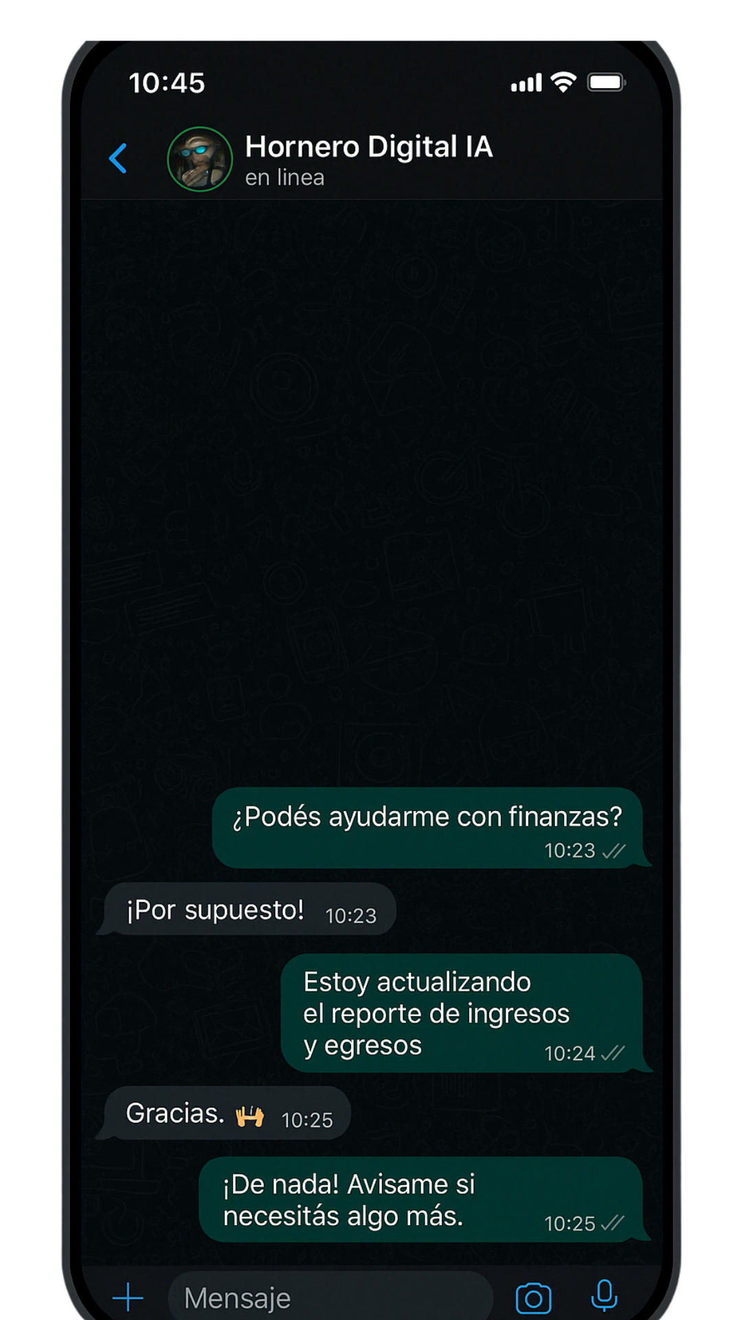 Chat con empleado de IA